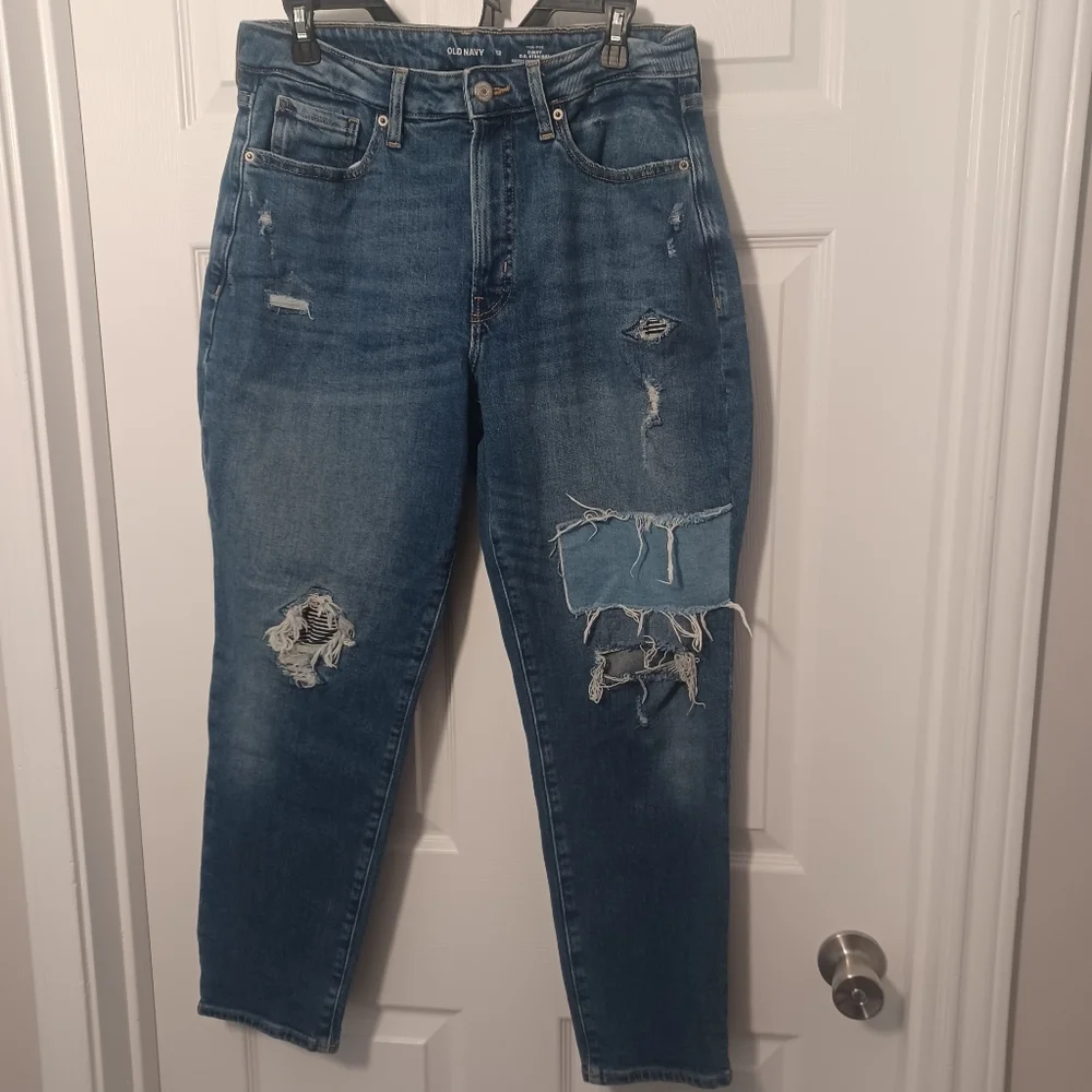 Old Navy Distressed Front Jeans Sz 12